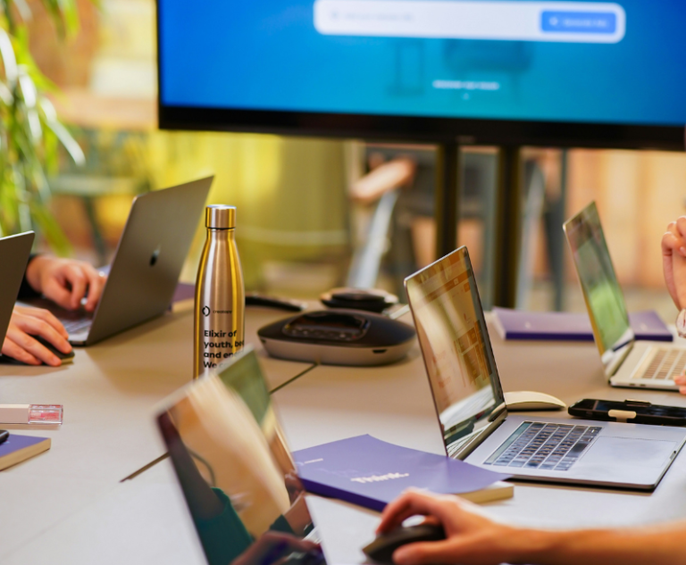 Digital marketing strategy planning session for startup business growth